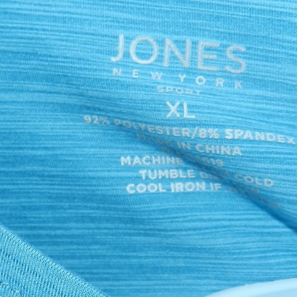 Jones New York thumbhole long sleeved wicked light weight sweater Baby Blue NWT - Picture 11 of 11